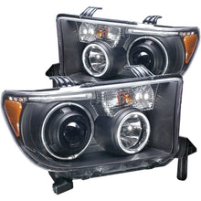 Load image into Gallery viewer, 0714-Tundra0815-Sequoia-Headlights-Black-Projectors-WHalos(Ccfl)DrivePass