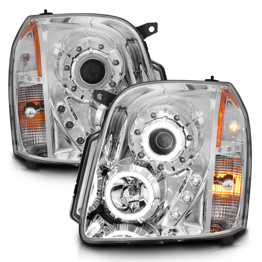 0714-YukonYukon-XlDenali-Projector-Halo-Chrome-Clear-Amber(Ccfl)Headlight-DrivePass