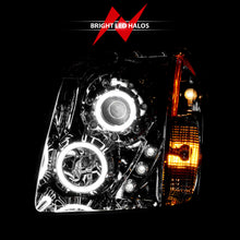 Load image into Gallery viewer, 0714-YukonYukon-XlDenali-Projector-Halo-Chrome-Clear-Amber(Ccfl)Headlight-DrivePass