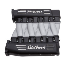 Load image into Gallery viewer, Edelbrock 71413 Cross-Ram Small Block Chevy LS3 Black Intake Manifold for Select Cadillac Escalade, Cadillac Escalade ESV, Cadillac Escalade EXT, Chevrolet Avalanche, Chevrolet Camaro, Chevrolet Corvette, Chevrolet SS, Chevrolet Silverado 1500, Chevrolet