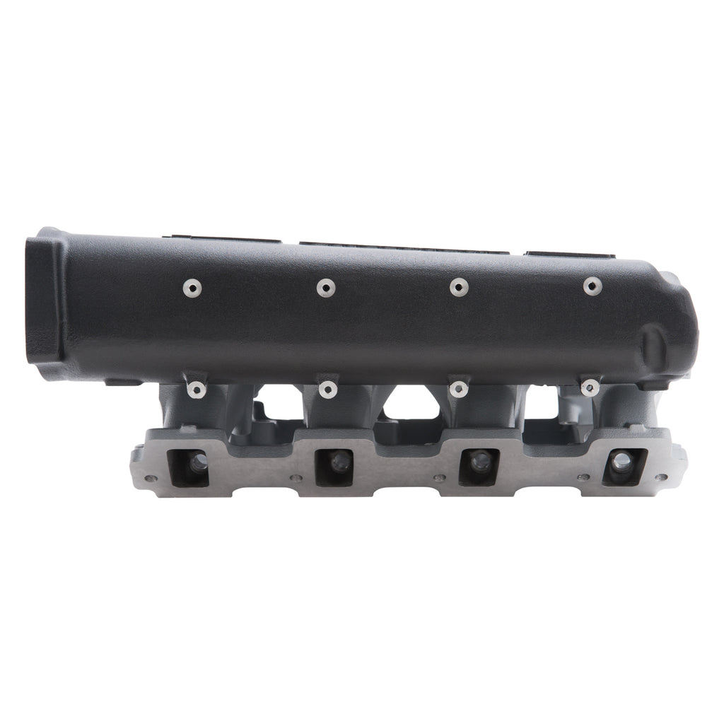 Edelbrock 71413 Cross-Ram Small Block Chevy LS3 Black Intake Manifold for Select Cadillac Escalade, Cadillac Escalade ESV, Cadillac Escalade EXT, Chevrolet Avalanche, Chevrolet Camaro, Chevrolet Corvette, Chevrolet SS, Chevrolet Silverado 1500, Chevrolet