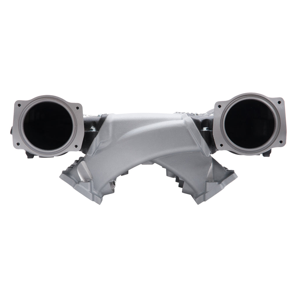 Edelbrock 71413 Cross-Ram Small Block Chevy LS3 Black Intake Manifold for Select Cadillac Escalade, Cadillac Escalade ESV, Cadillac Escalade EXT, Chevrolet Avalanche, Chevrolet Camaro, Chevrolet Corvette, Chevrolet SS, Chevrolet Silverado 1500, Chevrolet