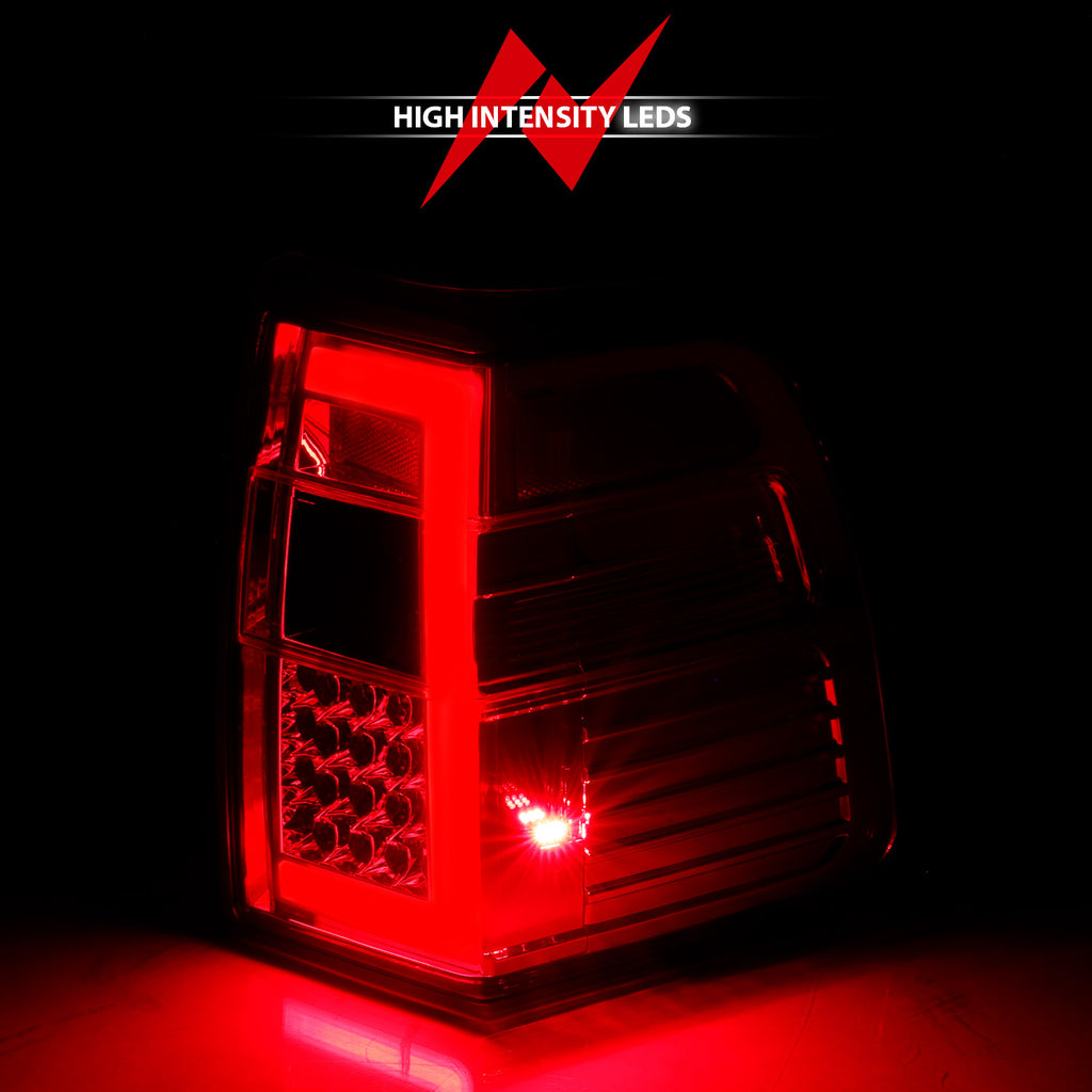 0717-Expedition-Led-Tail-Lights-WLight-Bar-Sequential-Chrome-Housing-RedClear-Lens