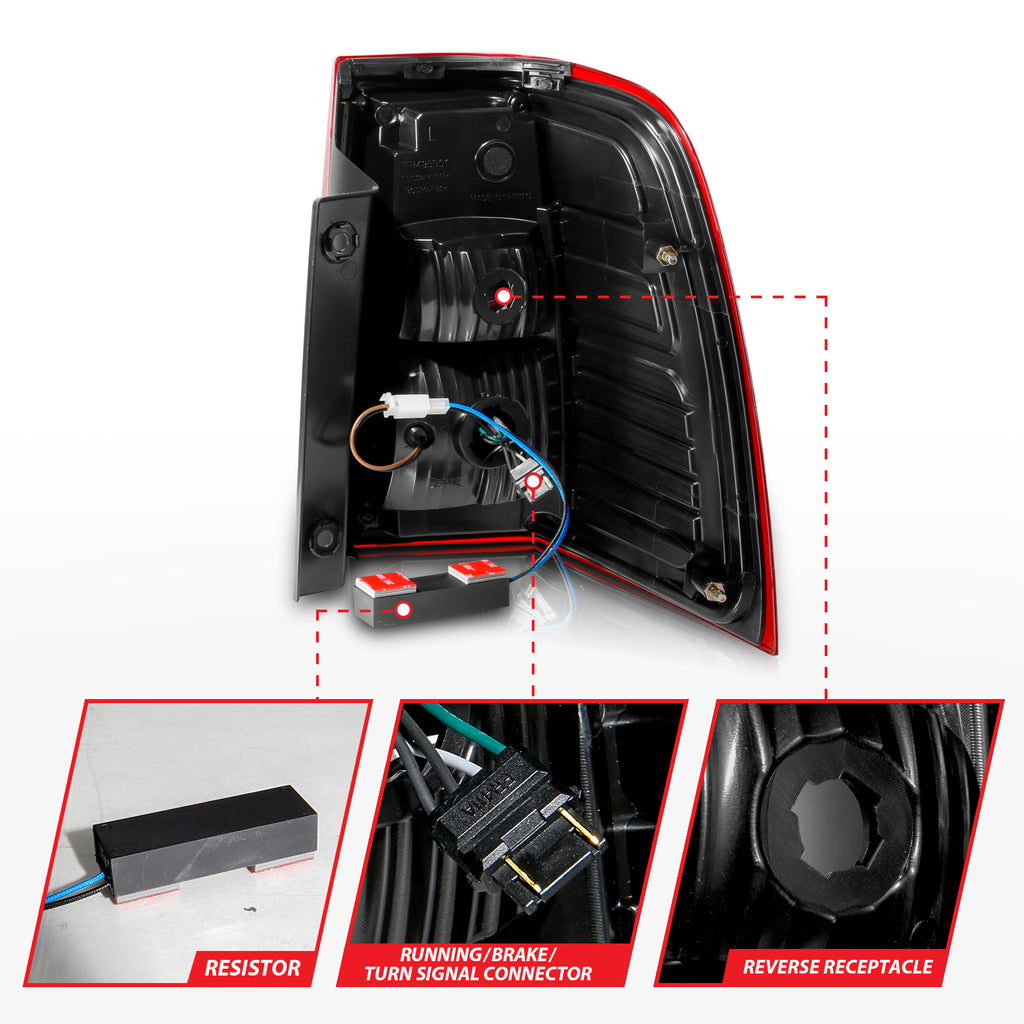 0717-Expedition-Led-Tail-Lights-WLight-Bar-Sequential-Chrome-Housing-RedClear-Lens