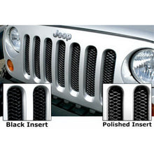 Load image into Gallery viewer, 0718-Jk-Wrangler-3D-One-Piece-Grille-Gloss-Black-Finish-Diamond-Mesh-Style