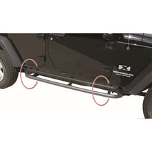Load image into Gallery viewer, 0718-Jk-Wrangler-4-Door-Retractable-Slider-Bar-Textured-Black-Powdercoat-Off-Ro