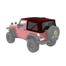Load image into Gallery viewer, 0718-Wrangler-2Door-No-Doors-Included;-Tinted-Side-And-Rear-Windows-Supertop-Nx-Twill-Red