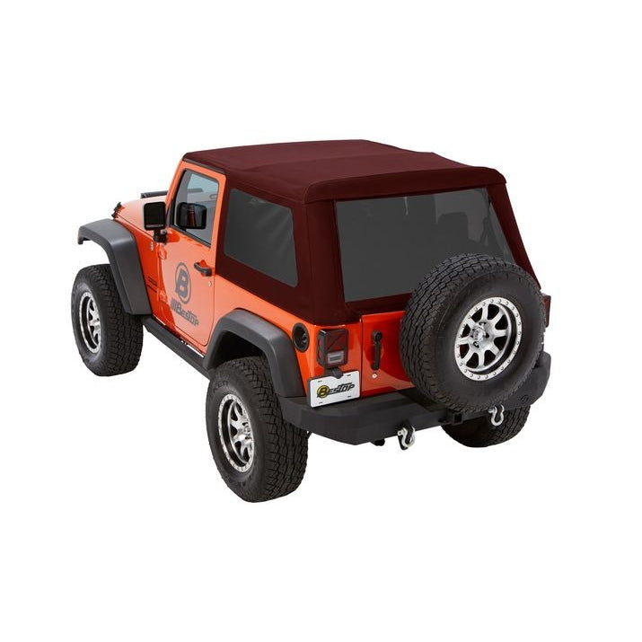 0718-Wrangler-2Door;-Includes-Convertible-Top-Folding-Frame-Trektop-Nx-Glide-Red-Twill