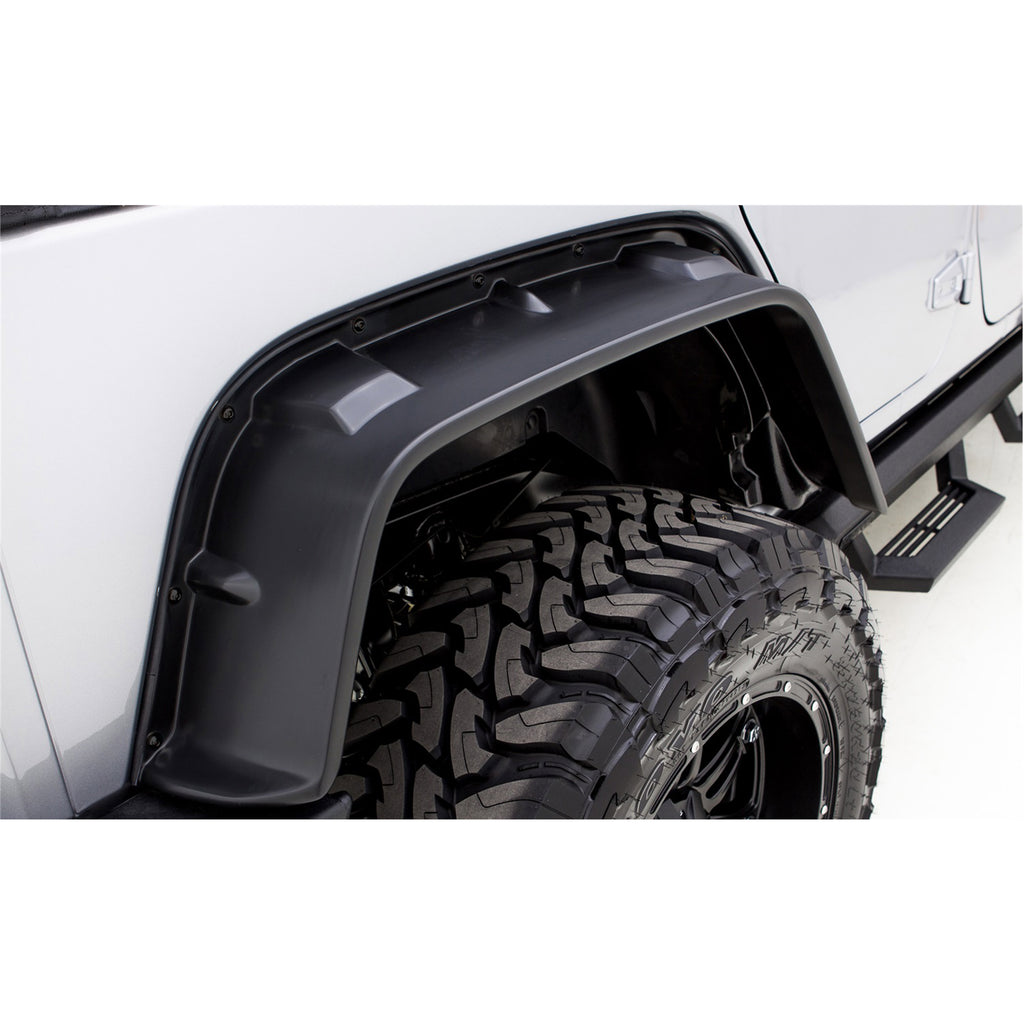 0718-Wrangler-2Wd4Wd-Fx-Flat-Style-4Pc-Smooth-Fender-Flares-Ss-Bolts