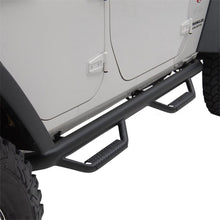 Load image into Gallery viewer, 0718-Wrangler-4Dr-Wheel-To-Wheel-Nerf-Steps-WCleated-Steps;-Black-Texture