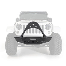 Load image into Gallery viewer, 0718-Wrangler-Jk-24-Dr-Src-Front-Stinger-Bumper-WDring-Mounts;-Black-Textured