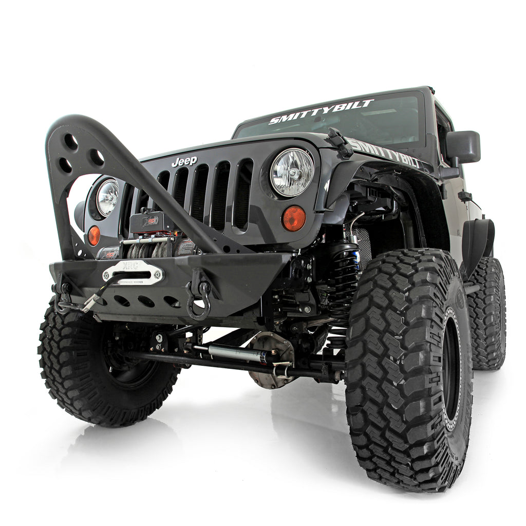 0718-Wrangler-Jk-24-Dr-Src-Front-Stinger-Bumper-WDring-Mounts;-Black-Textured