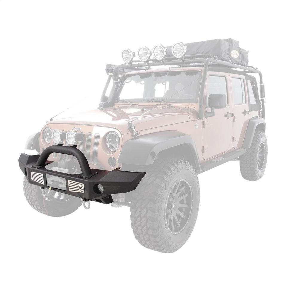 0718-Wrangler-Jk-24-Dr-Xrc-Atlas-Front-Bumper-WGrille-Guard--Fog-Light-Holes;-Black