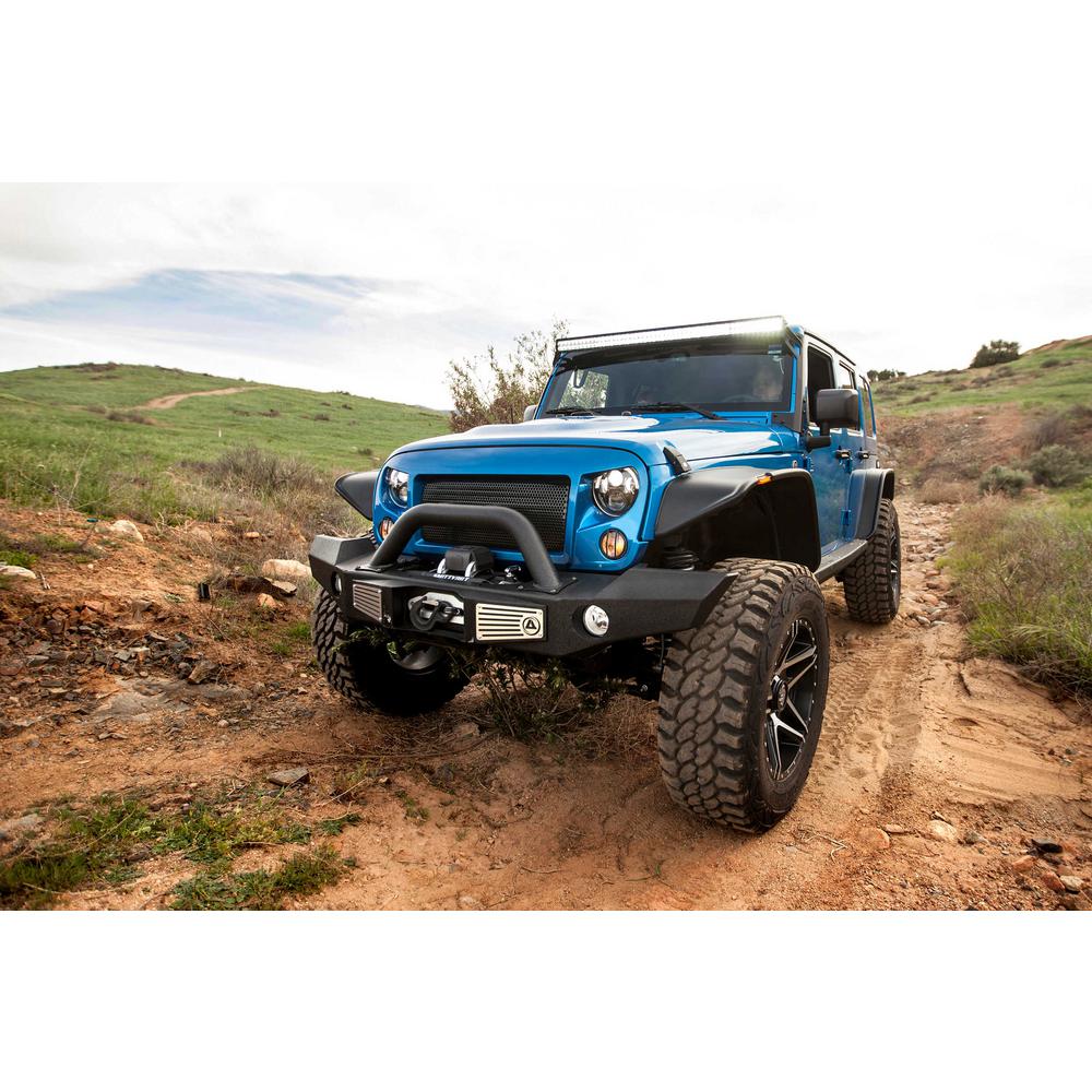 0718-Wrangler-Jk-24-Dr-Xrc-Atlas-Front-Bumper-WGrille-Guard--Fog-Light-Holes;-Black