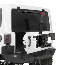 Load image into Gallery viewer, 0718-Wrangler-Jk-24Dr-Pivot-Heavyduty-Oversize-Tire-Carrier;-Black