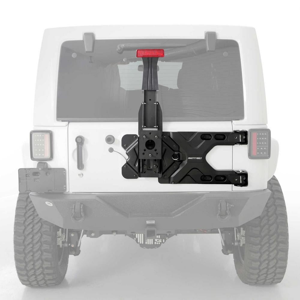 0718-Wrangler-Jk-24Dr-Pivot-Heavyduty-Oversize-Tire-Carrier;-Black