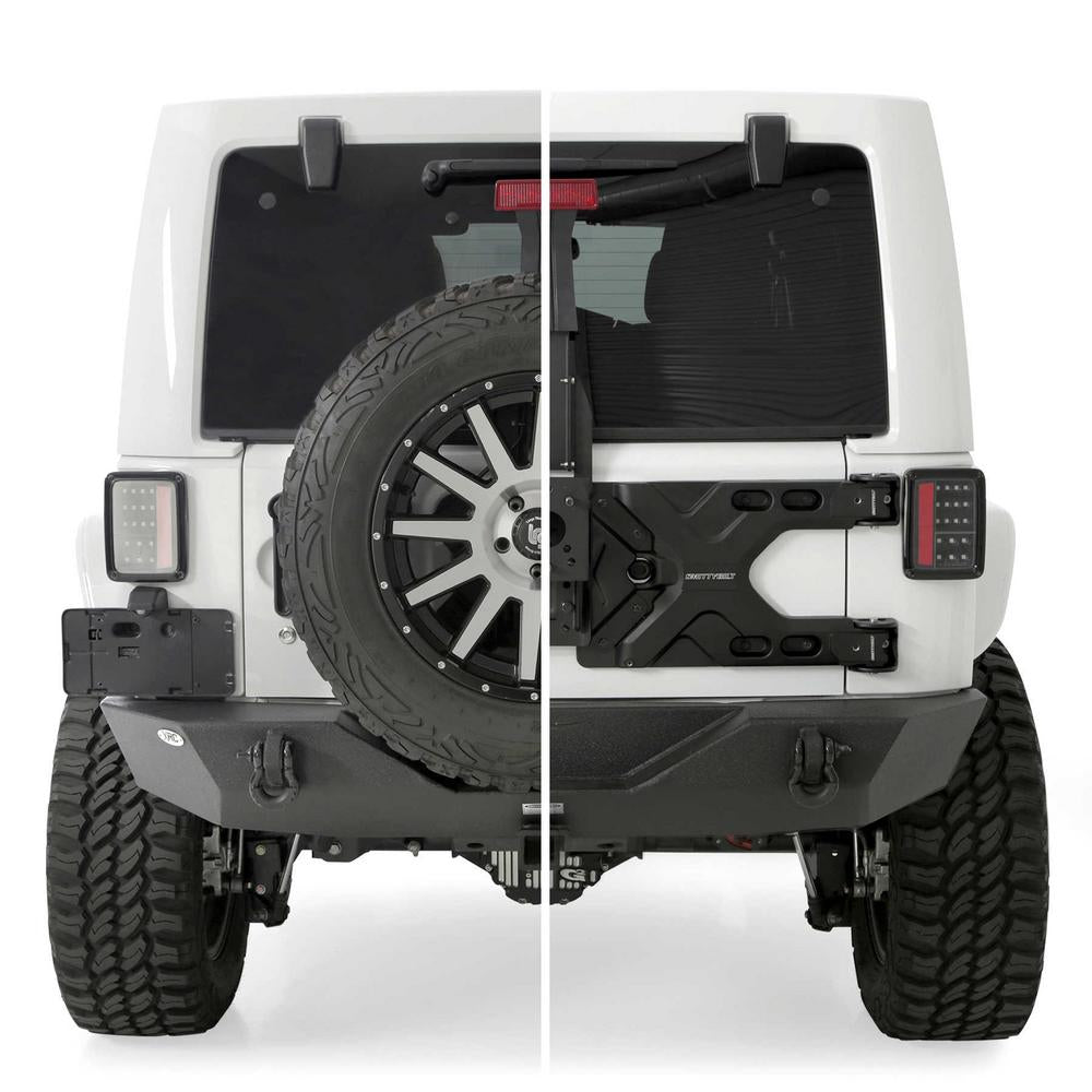 0718-Wrangler-Jk-24Dr-Pivot-Heavyduty-Oversize-Tire-Carrier;-Black