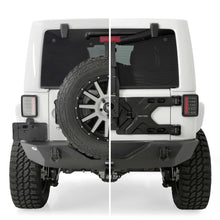 Load image into Gallery viewer, 0718-Wrangler-Jk-24Dr-Pivot-Heavyduty-Oversize-Tire-Carrier;-Black