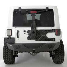 Load image into Gallery viewer, 0718-Wrangler-Jk-24Dr-Pivot-Heavyduty-Oversize-Tire-Carrier;-Black