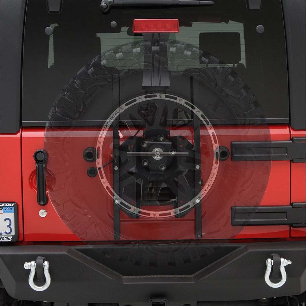 0718-Wrangler-Jk-24Dr-Src-Oversize-Tire-Carrier;-Holds-Up-To-37In-Tire;-Textured-Black