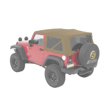 Load image into Gallery viewer, 0718-Wrangler-Jk-2Dr-Supertop-Squareback-Soft-Top;-No-Doors-Inc;-Tinted-SideRear-Wind;-Beige-Twill