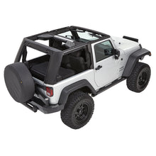 Load image into Gallery viewer, 0718-Wrangler-Jk-2Dr-(Jeep-Trademark)-Trektop-Pro-Black-Twill