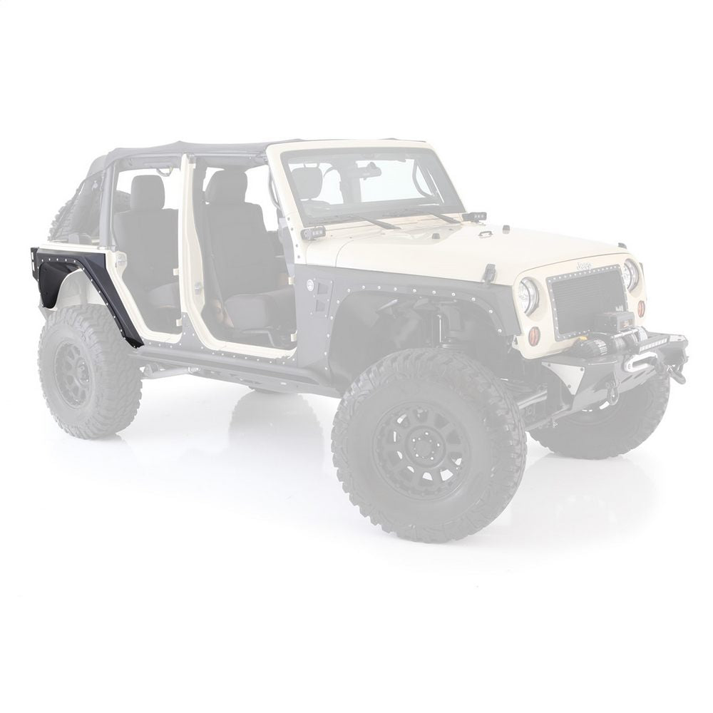 0718-Wrangler-Jk-4-Dr-Xrc-Rear-Corner-Armor;-Complete-Inner-Liner;-Black-Textured