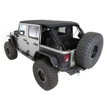 Load image into Gallery viewer, 0718-Wrangler-Jk-4Dr-Bowless-Combo-Top-WTinted-Windows--No-Upper-Doors;-Black-Diamond