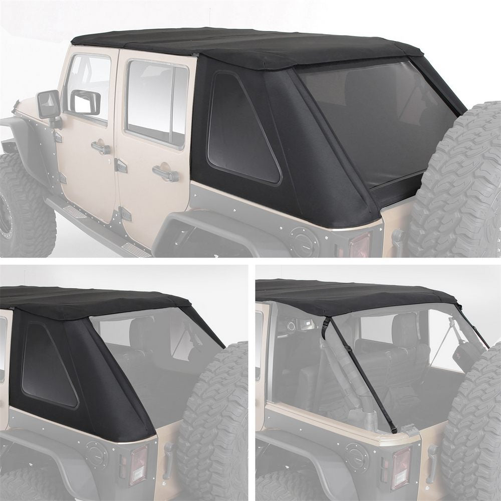 0718-Wrangler-Jk-4Dr-Bowless-Combo-Top-WTinted-Windows--No-Upper-Doors;-Black-Diamond