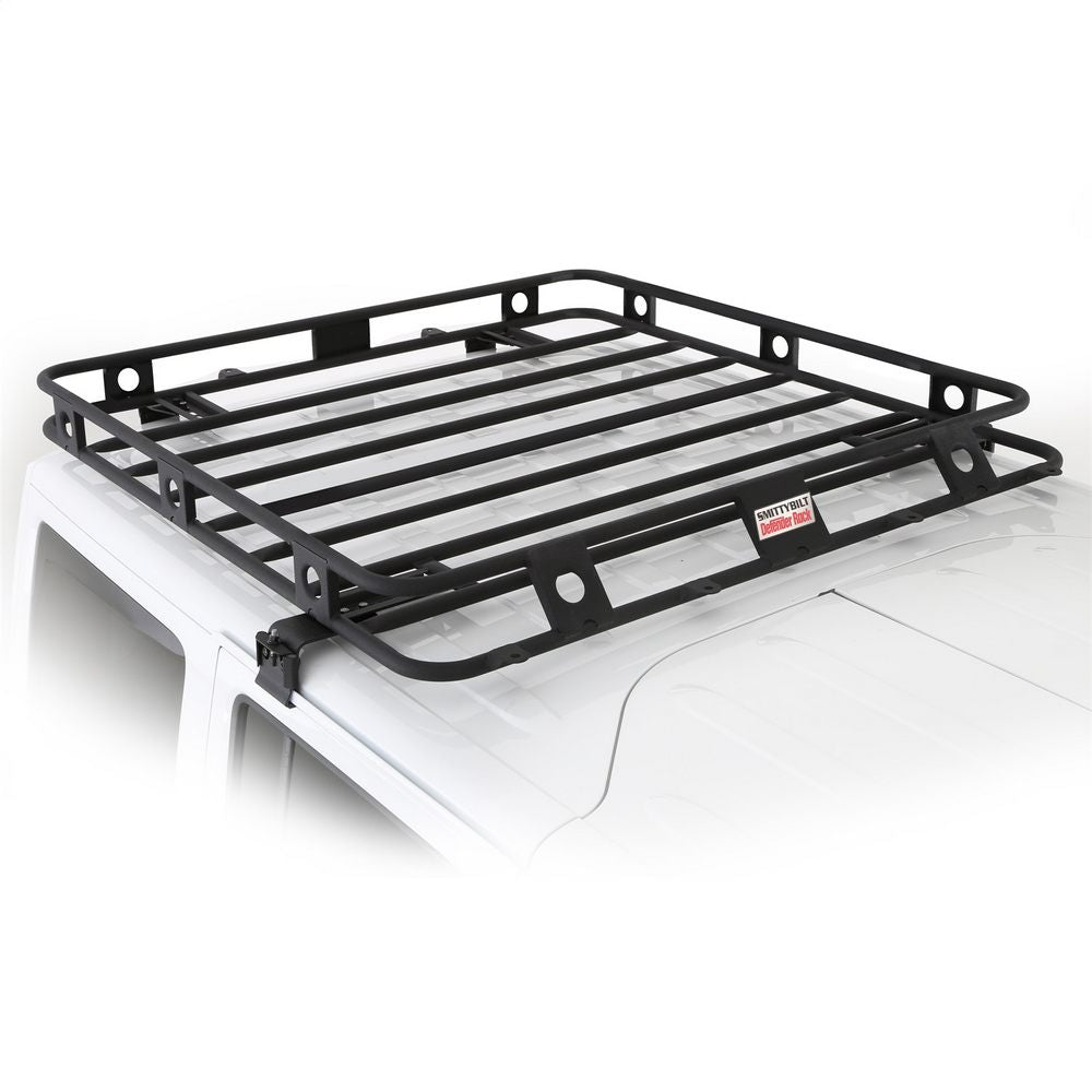 0718-Wrangler-Jk-4Dr-Defender-Rack-Welded-Onepiece-Roof-Rack;-Black-Powder-Coat