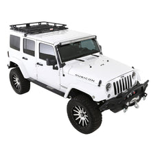 Load image into Gallery viewer, 0718-Wrangler-Jk-4Dr-Defender-Rack-Welded-Onepiece-Roof-Rack;-Black-Powder-Coat