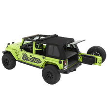 Load image into Gallery viewer, 0718-Wrangler-Jk-4Dr-(Jeep-Trademark)-Trektop-Pro-Black-Twill