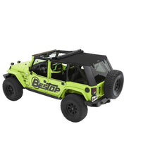 Load image into Gallery viewer, 0718-Wrangler-Jk-4Dr-(Jeep-Trademark)-Trektop-Pro-Black-Twill