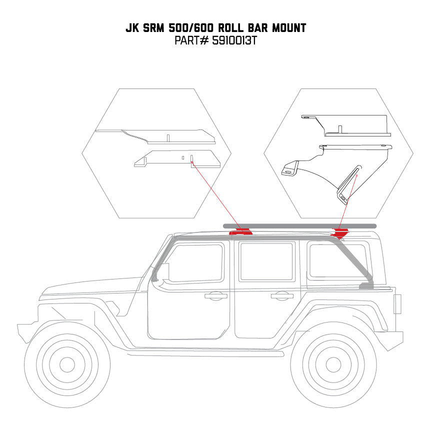 0718-Wrangler-Jk-Mounts-To-Roof-And-Roll-Bars-Black-Mount-Kits