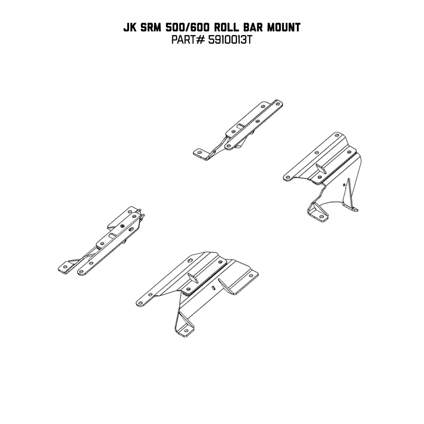 0718-Wrangler-Jk-Mounts-To-Roof-And-Roll-Bars-Black-Mount-Kits