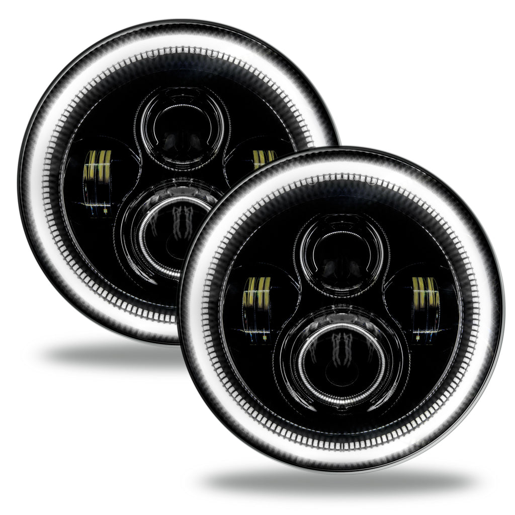 0718-Wrangler-Jk-Offroad-7In-High-Powered-Led-Headlightsblack-Bezelwhite-DrivePass
