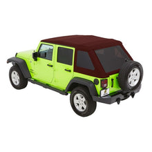 Load image into Gallery viewer, 0718-Wrangler-Jk-Unltd-Trektop-Glide-Softop;-Inc-Convertible-Top-Folding-Frame;-Red-Pepper-Twill