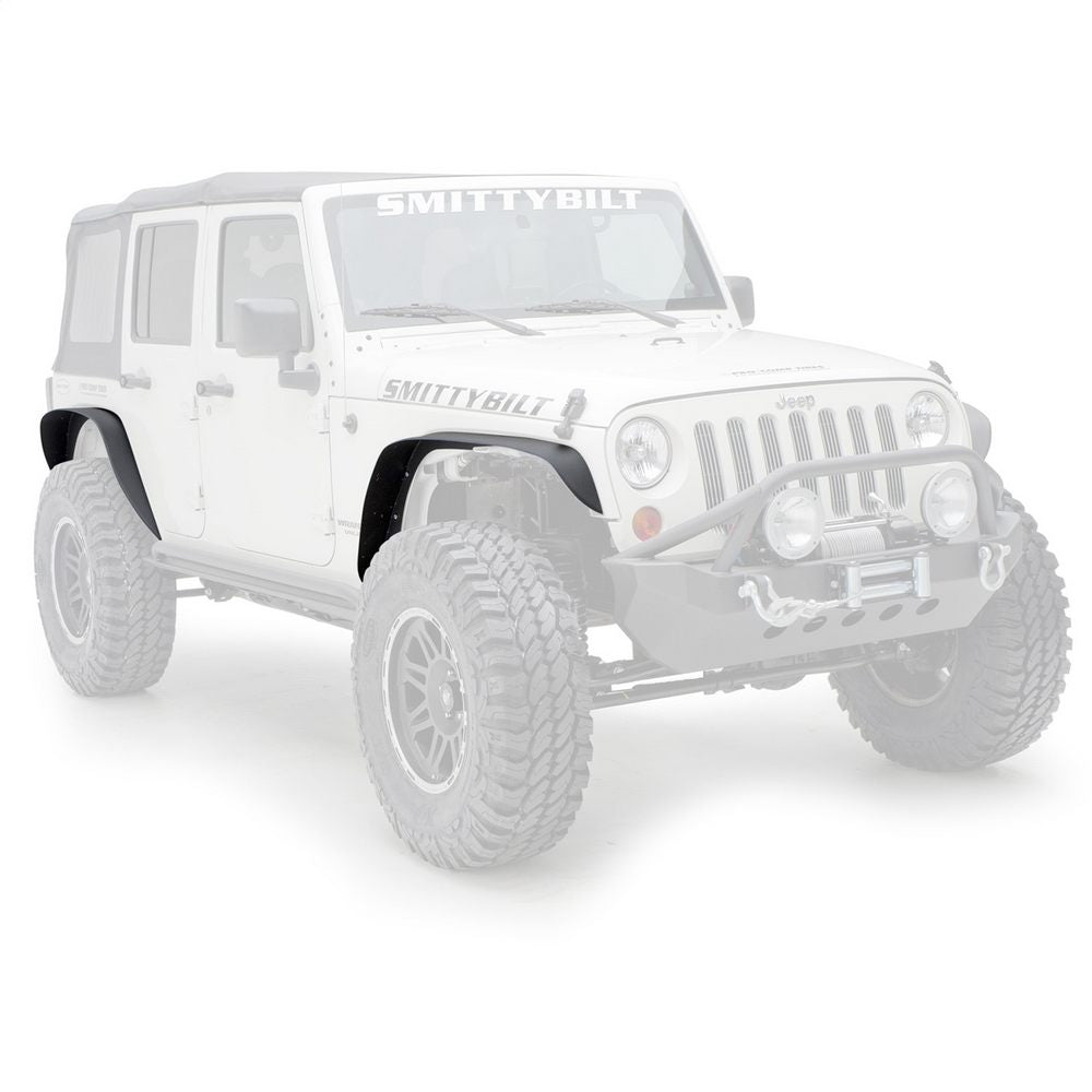 0718-Wrangler-Jk-Xrc-4In-Fender-Flares;-Set-Of-4;-Black-Textured