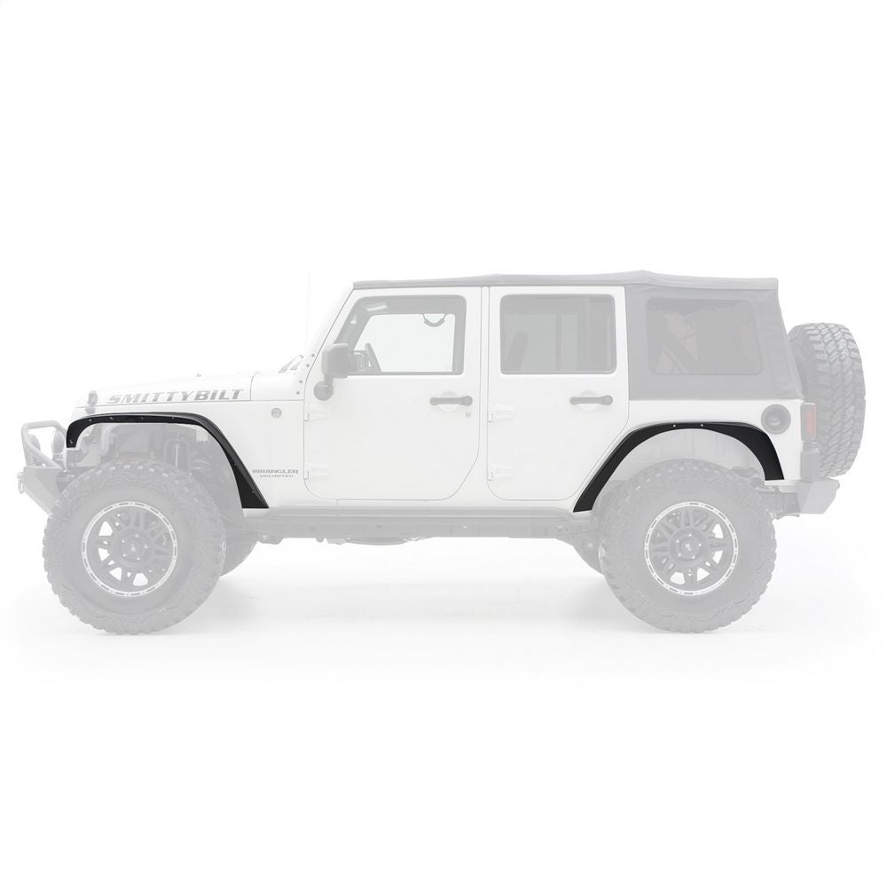 0718-Wrangler-Jk-Xrc-4In-Fender-Flares;-Set-Of-4;-Black-Textured