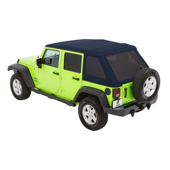 0718-Wrangler-Unlimited-4Door;-Includes-Convertible-Top-Folding-Frame-Trektop-Nx-Glide-Blue-Twill