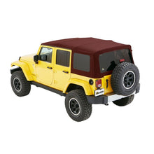 Load image into Gallery viewer, 0718-Wrangler-Unlimited;-No-Doors-Included;-Tinted-Side-And-Rear-Windows-Supertop-Nx-Twill-Red