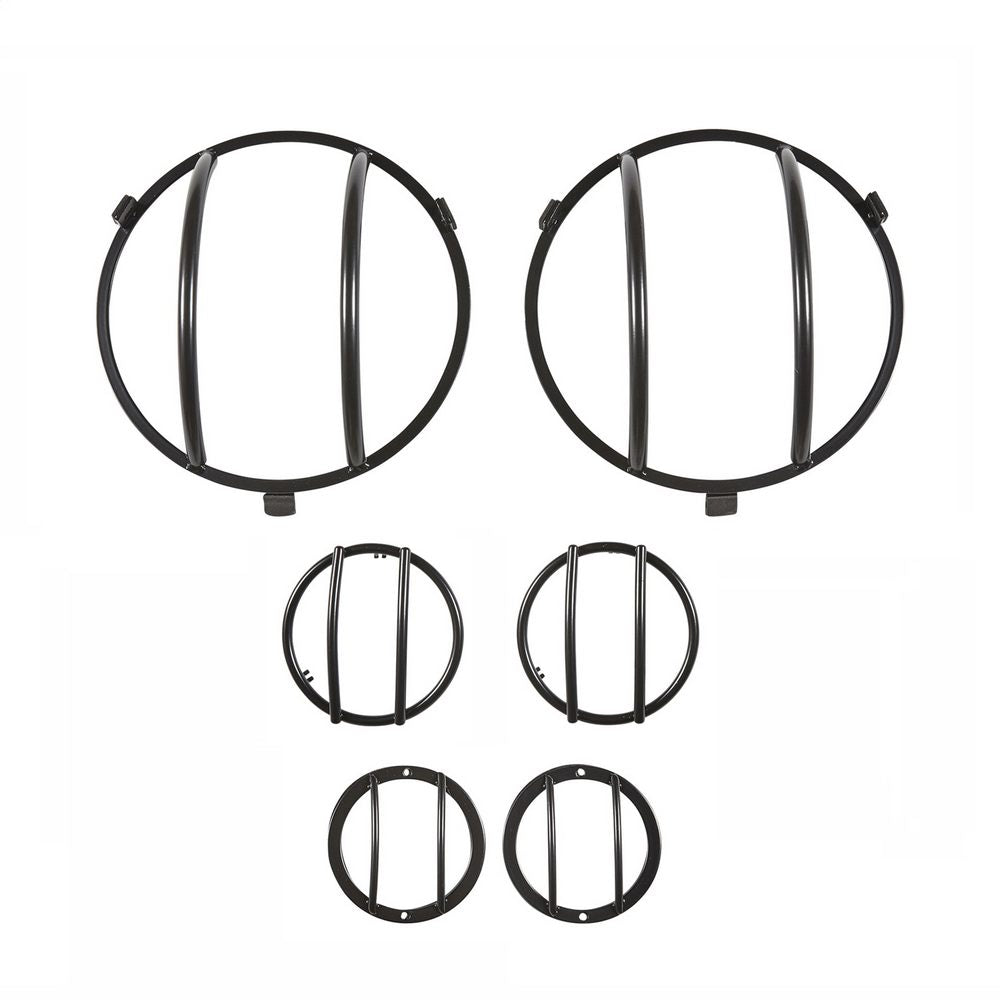 0718-Wrangler-(Jk)-Complete-Euro-Kit-Incl;-Turn-Signal-Headlight-And-Side-Marker-Guards-Black