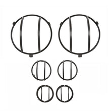 Load image into Gallery viewer, 0718-Wrangler-(Jk)-Complete-Euro-Kit-Incl;-Turn-Signal-Headlight-And-Side-Marker-Guards-Black
