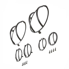 Load image into Gallery viewer, 0718-Wrangler-(Jk)-Complete-Euro-Kit-Incl;-Turn-Signal-Headlight-And-Side-Marker-Guards-Black