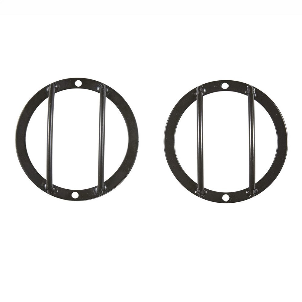 0718-Wrangler-(Jk)-Euro-Side-Turn-Signal-Guards-Black-2-Piece