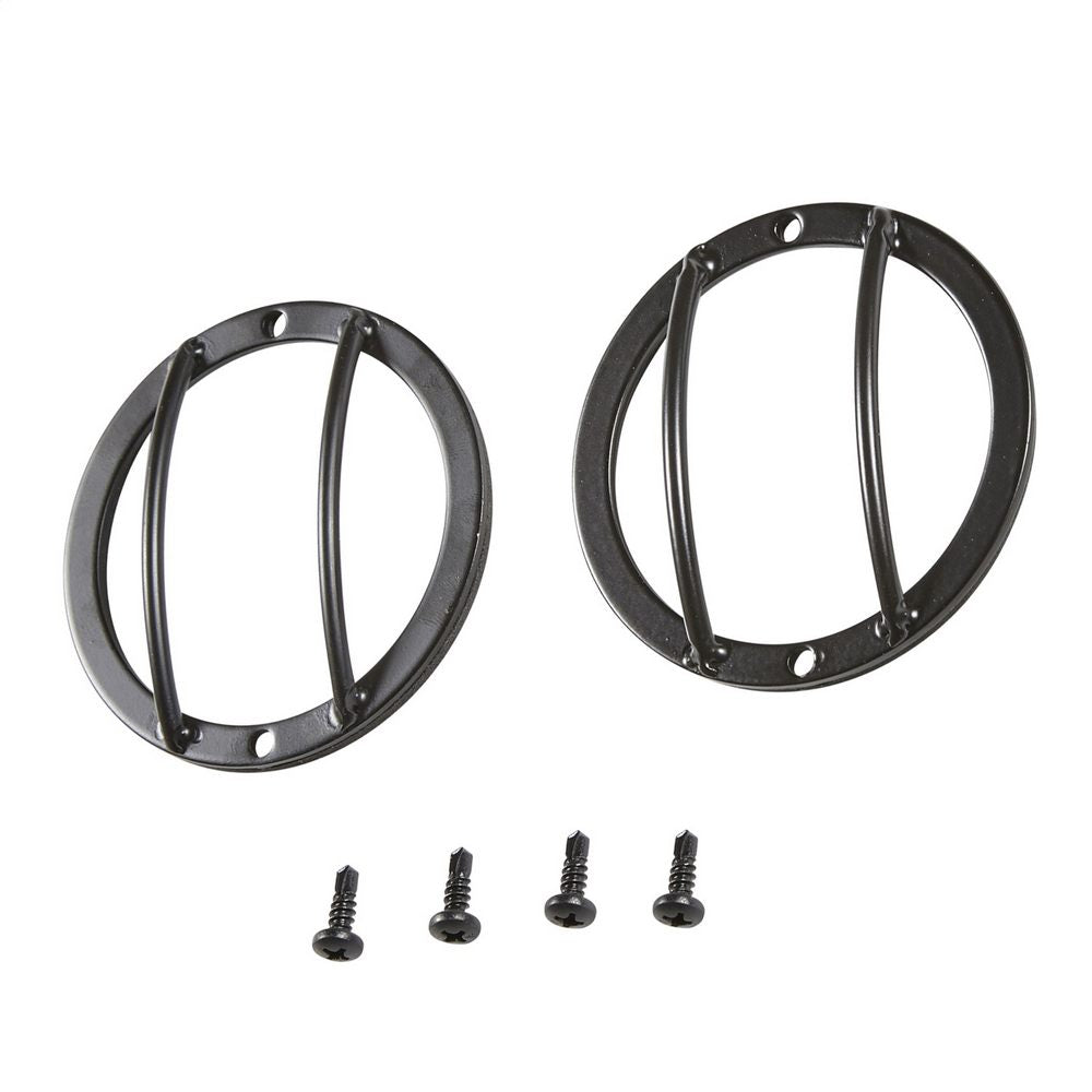 0718-Wrangler-(Jk)-Euro-Side-Turn-Signal-Guards-Black-2-Piece