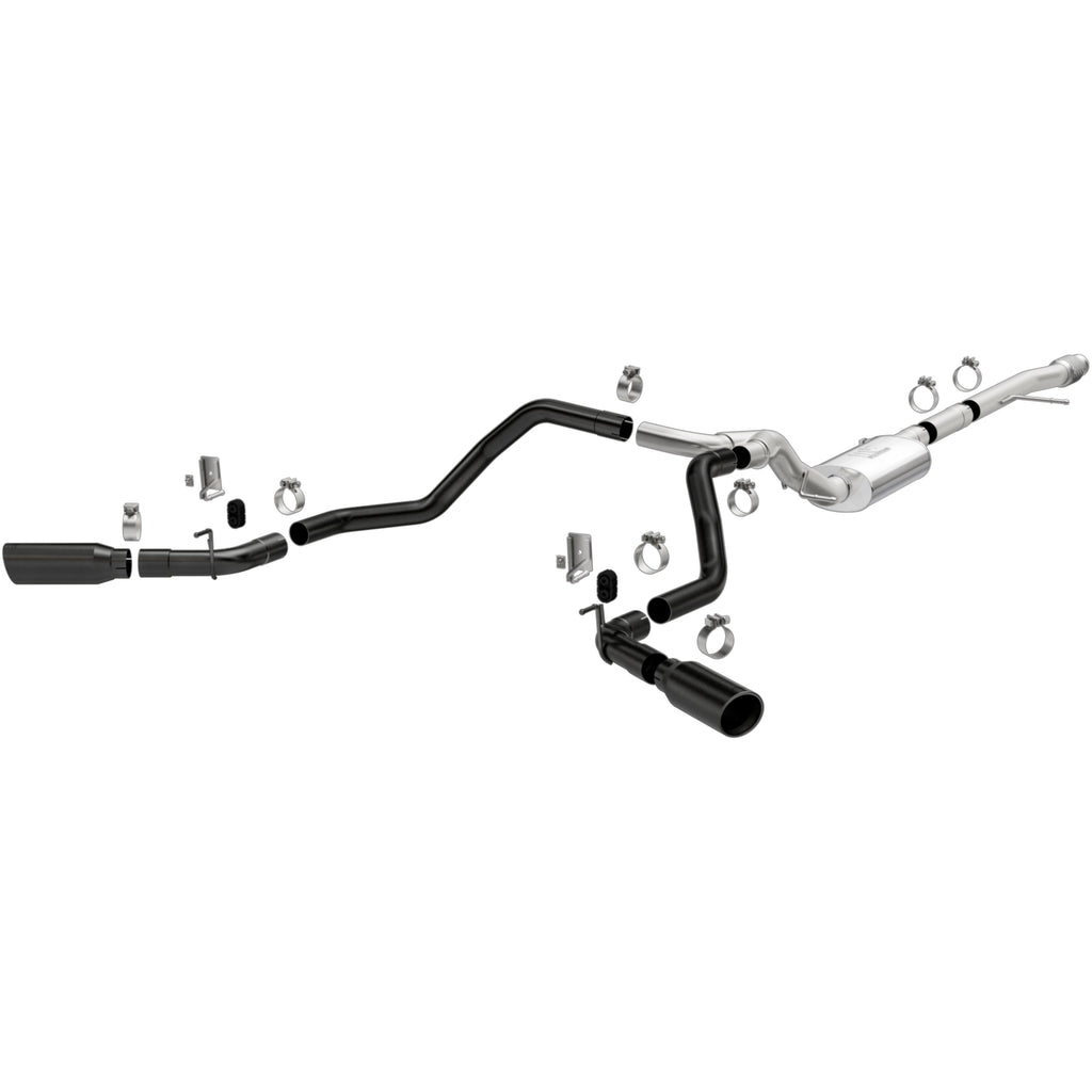 MagnaFlow Exhaust Products 19474 Street Series Black Coated Cat-Back System for Select Chevrolet Silverado 1500, Chevrolet Silverado LTD, GMC Sierra 1500, GMC Sierra Limited