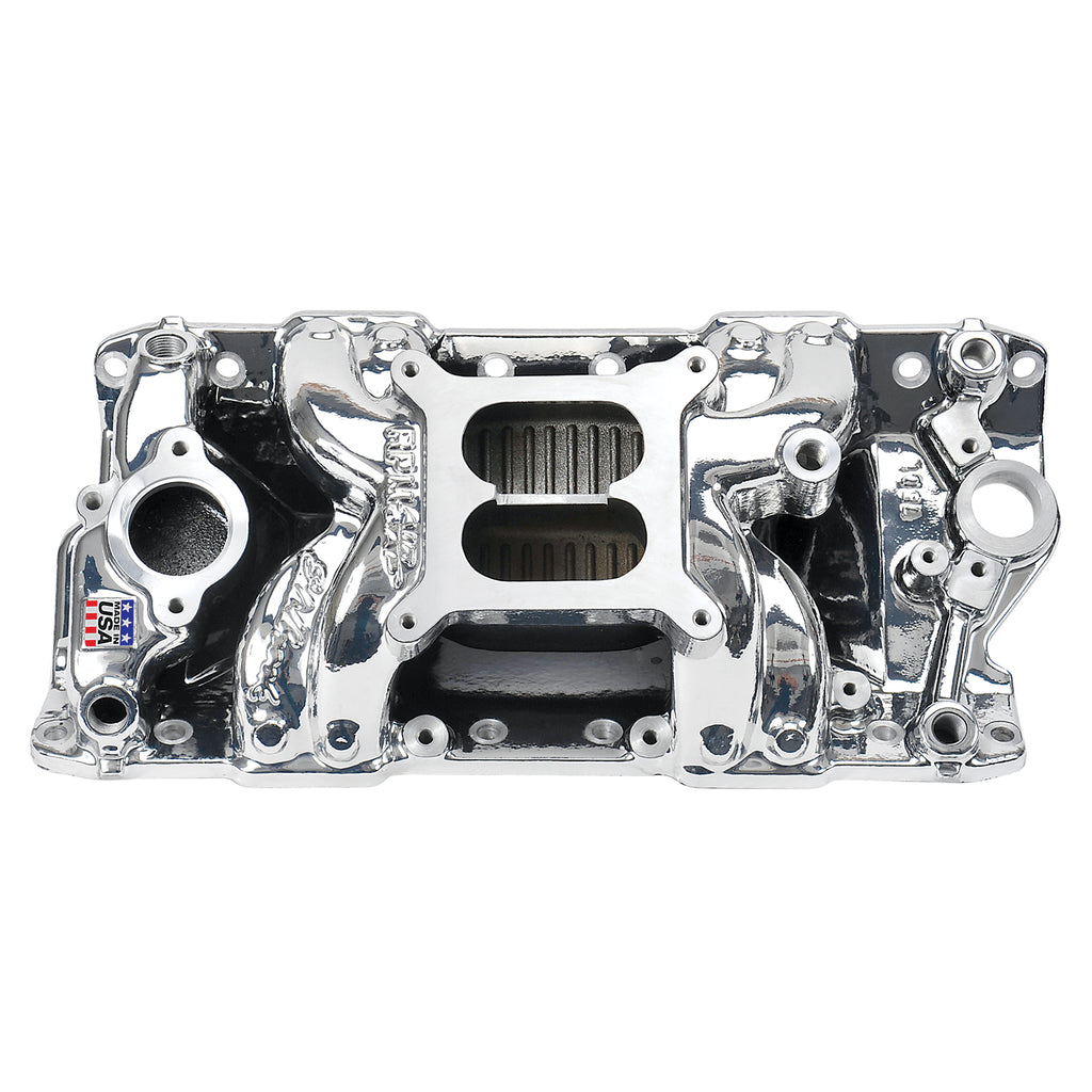 Edelbrock 75014 Engine Intake Manifold for Select Avanti II, Buick Century, Buick LeSabre, Buick Regal, Buick Skylark, Checker Aerobus, Checker Deluxe, Checker Marathon, Checker Taxicab, Chevrolet 3B, Chevrolet 3C, Chevrolet 3D, Chevrolet 3E, Chevrolet