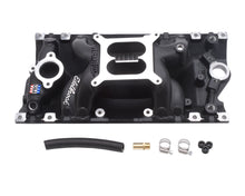 Load image into Gallery viewer, Edelbrock 75163 Performer RPM AIR-GAP Small Block Chevy Vortec Black Intake Manifold
