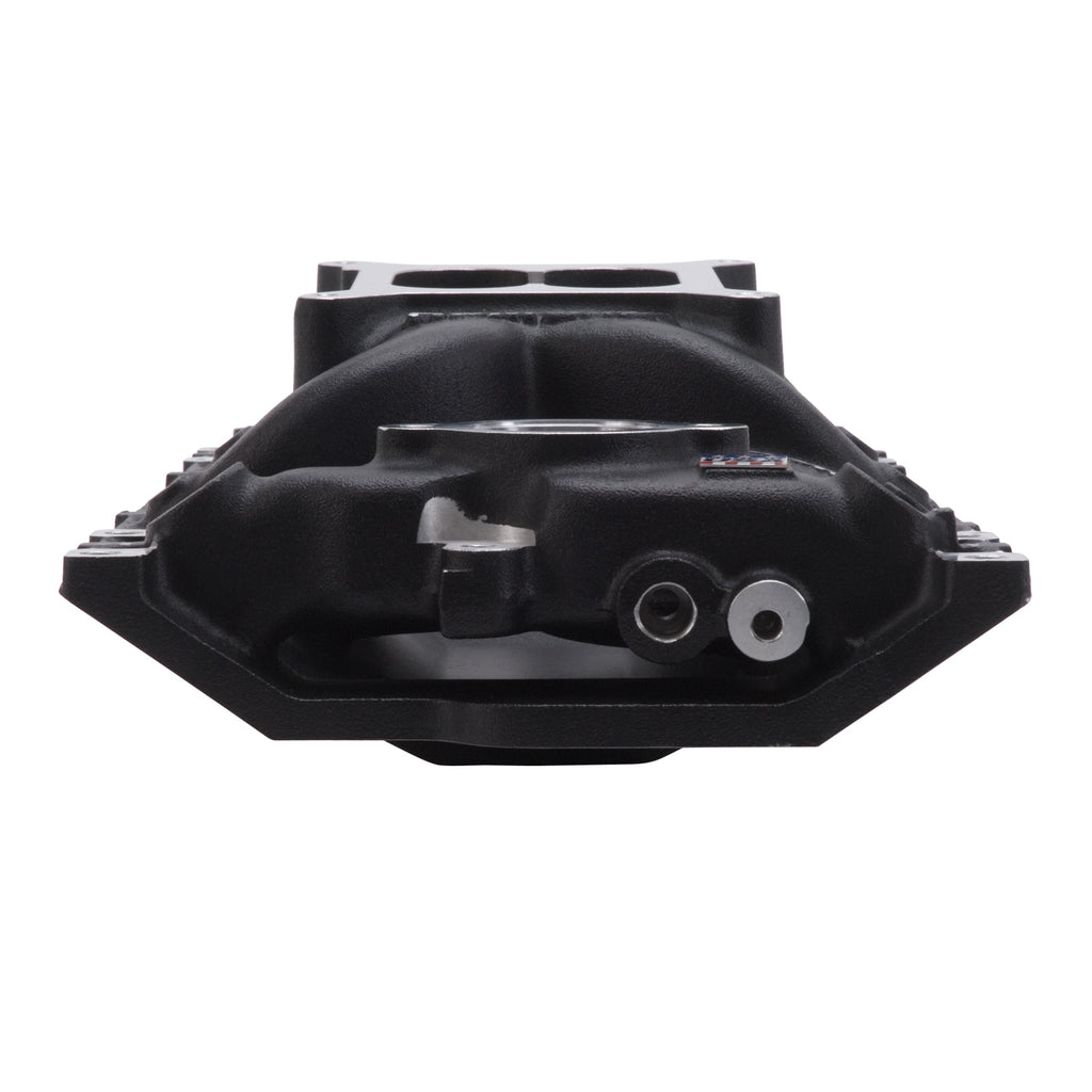 Edelbrock 75163 Performer RPM AIR-GAP Small Block Chevy Vortec Black Intake Manifold